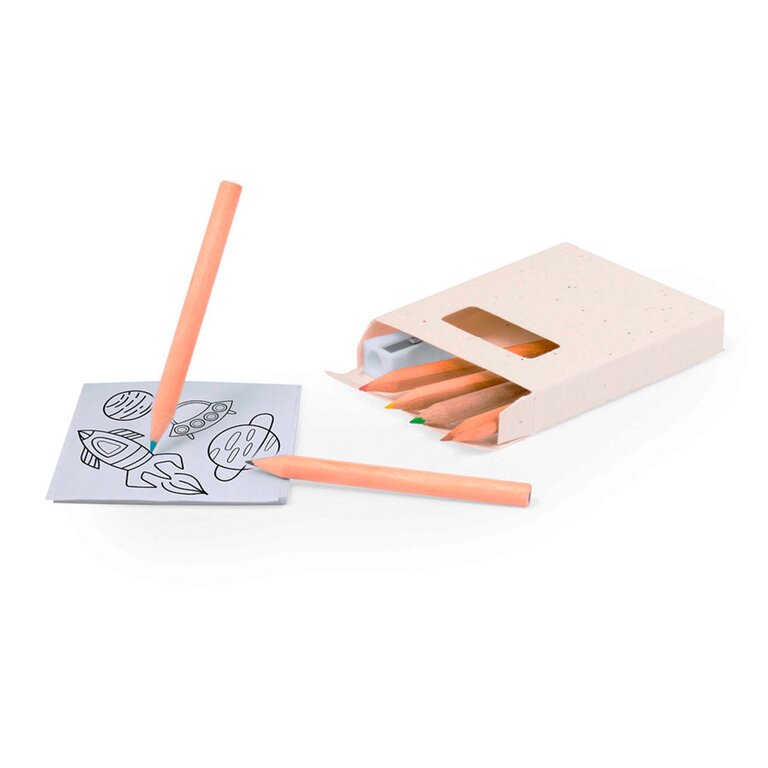 Etui en papier ensemencé personnalisable 6 crayons - Skatch | pandacolach