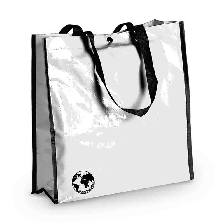 Cabas personnalisable non tisse lamine bouton - Villa | pandacolach