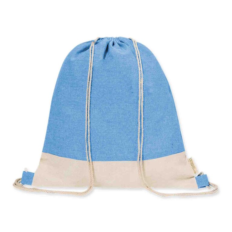Sac à dos cordelettes personnalisable en coton recyclé 120 gr/m² - Forcula | pandacolach