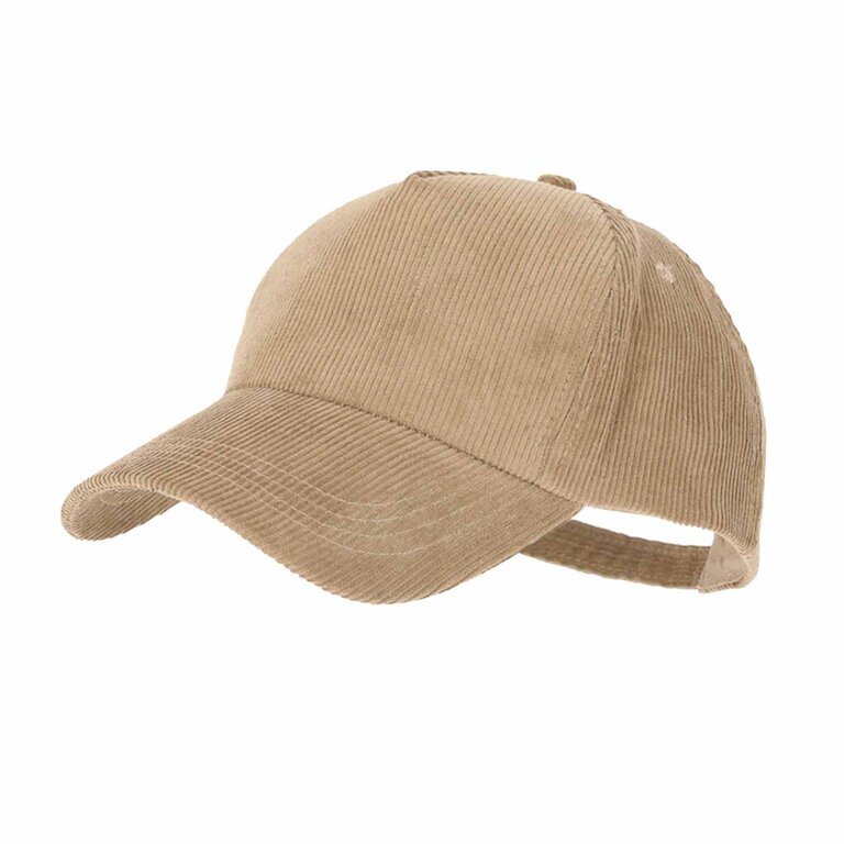 Casquette personnalisable effet velours 5 panneaux - Cordicap | pandacolach