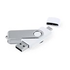 Clé USB avec USB C 3.0 personnalisable 16 Go - Twister Duo | pandacolach - thumb - 1