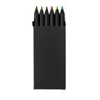 Set de 6 crayons de couleur personnalisable - Eslov Black | pandacola - thumb - 1