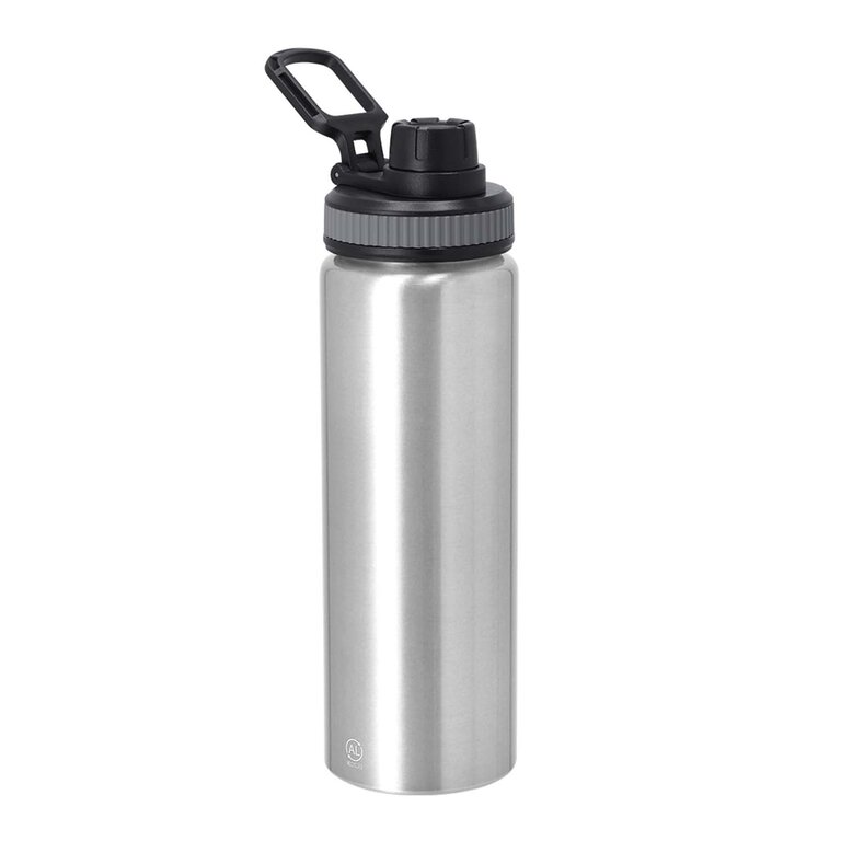 Gourde personnalisable en aluminium recyclé avec poignet 800ml - Dari | pandacolach