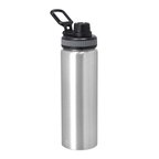 Gourde personnalisable en aluminium recyclé avec poignet 800ml - Dari | pandacolach - thumb - 1