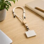 Cordon tour de cou personnalisable avec porte-telephone - Noras Coton | pandacola - thumb - 1