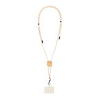 Cordon tour de cou personnalisable avec porte-telephone - Noras Coton | pandacolach - thumb - 1