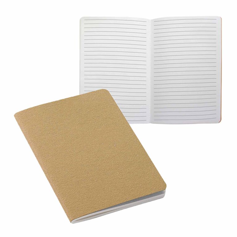 Exp 48H - Carnet personnalisable A5 en carton recyclé 120 pages lignées - Isas | pandacolach