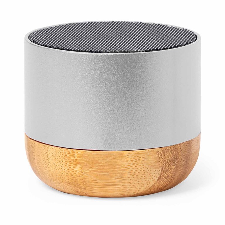 Haut-parleur publicitaire Bluetooth® 3W - Round Bass Bois | pandacolach