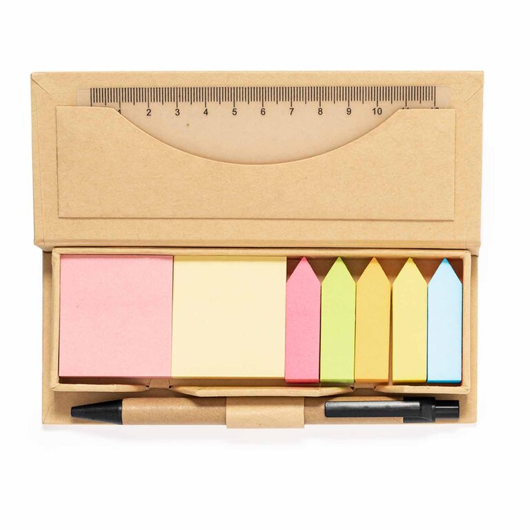 Set de bureau personnalisable en carton recyclé - Morgen | pandacolach