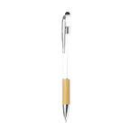 Stylo personnalisable en aluminium avec grip bambou - Alusto Prince | pandacola - thumb - 1