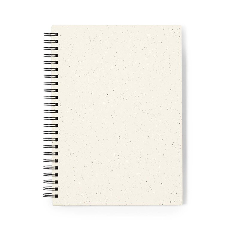 Carnet A5 personnalisable à spirales en carton recyclé - Laurent | pandacolach