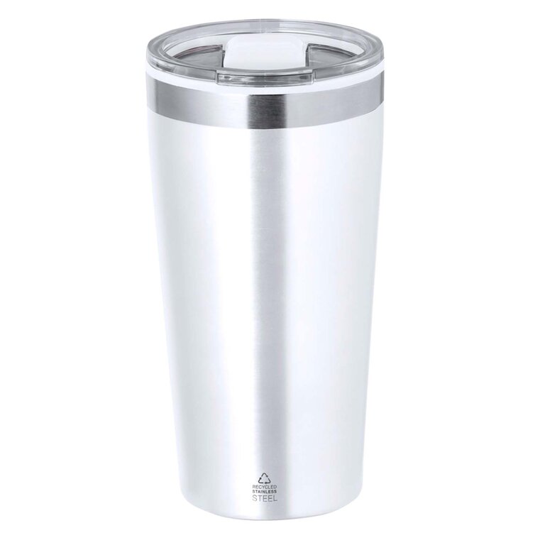 Mug isotherme personnalisable en acier recyclé 600 ml - Ricla | pandacolach