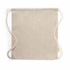 Sac à dos cordelettes personnalisable en coton recyclé 120 gr/m² - Ipori | pandacolach - thumb - 1
