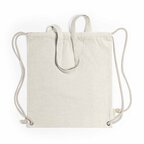 Sac à dos cordelettes personnalisable en coton recyclé 140 gr/m² - Ipori | pandacola - thumb