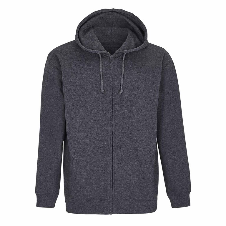 Sweat-shirt zippé mixte à capuche en coton 280 gr/m² - Carter | pandacola