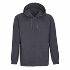 Sweat-shirt zippé mixte à capuche en coton 280 gr/m² - Carter | pandacolach - thumb