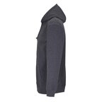 Sweat-shirt zippé mixte à capuche en coton 280 gr/m² - Carter | pandacolach - thumb - 2