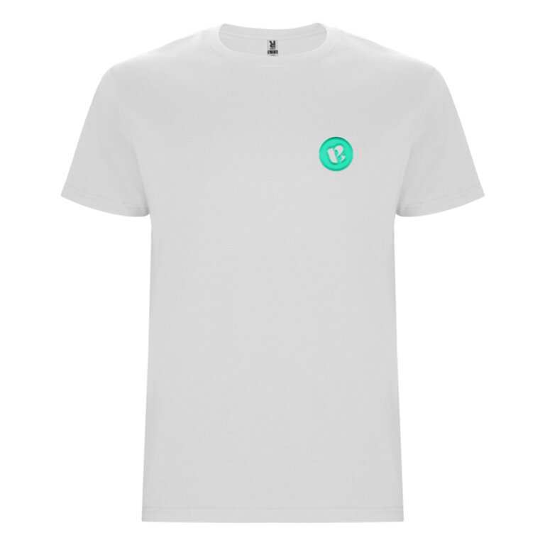 T-shirt personnalisable blanc mixte col rond en coton 190 gr/m² - Safor | pandacolach