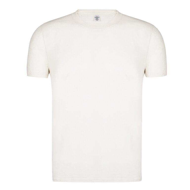 T-shirt personnalisable naturel mixte col rond en coton bio 150 gr/m² - Nayi Bio | pandacolach