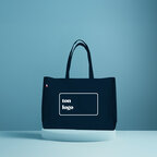 Sac cabas publicitaire avec soufflet total en coton made in France - Pierre | pandacolach - thumb - 1