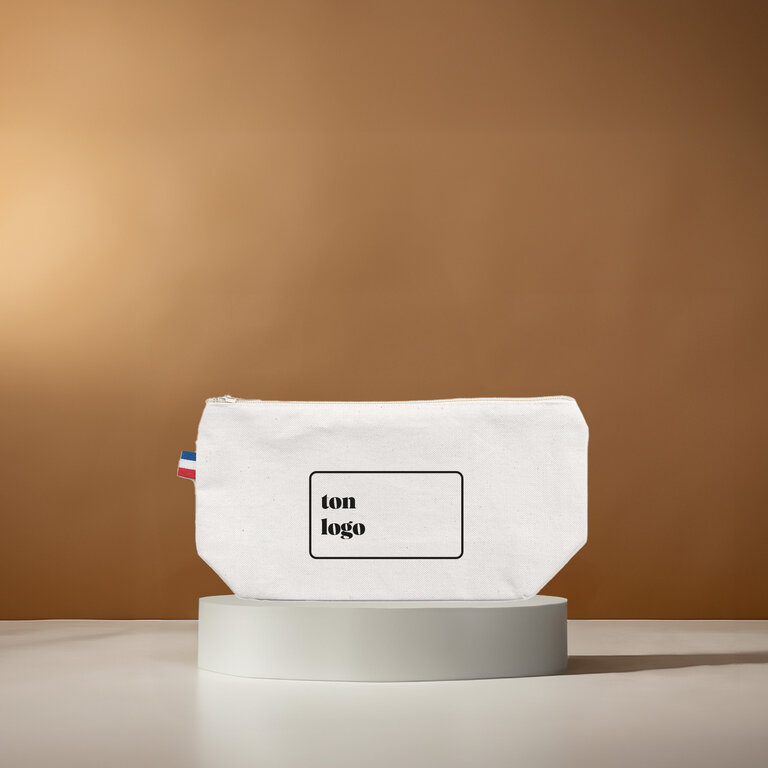 Trousse publicitaire avec soufflet de fond 100% matières recyclées made in France - Elise GRS | pandacolach