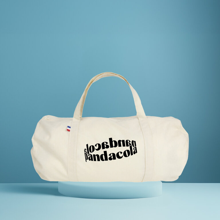 Sac de sport personnalisable en coton tissé made in France - Laurine | pandacolach