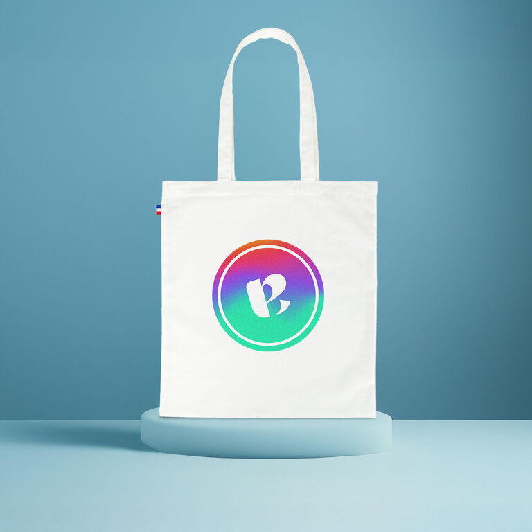 Tote bag personnalisable en quadrichromie coton made in France - Gabriel quadri | pandacolach