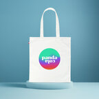 Tote bag personnalisable en quadrichromie coton épais 240 gr/m² made in France - Cécile quadri | pandacolach - thumb - 1