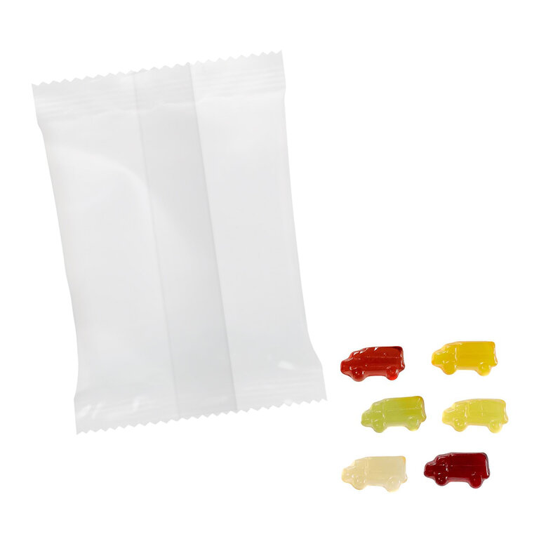 Sachet de bonbons personnalisable gomme de fruits à formes - Gob | pandacola