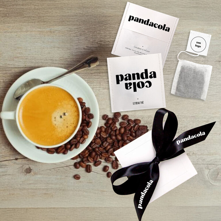 Boîte de plusieurs sachets de café personnalisés Made in France Le Beau Thé® | pandacolach