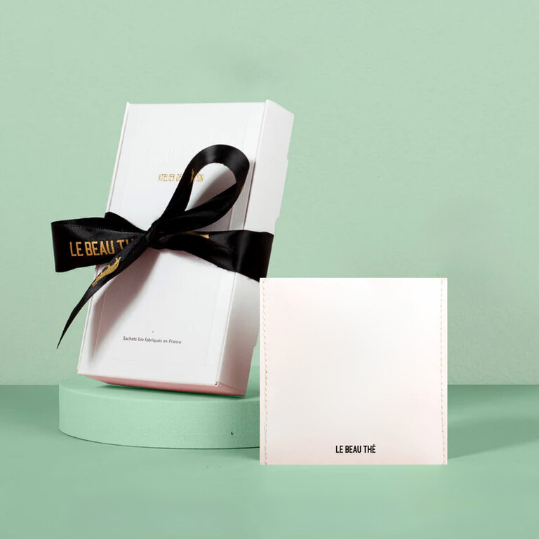 Coffret boîte aux lettres avec des sachets de thé personnalisable Made in France Le Beau Thé® | pandacolach