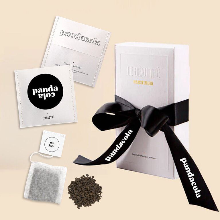  Coffret boîte aux lettres avec des sachets de café personnalisable Made in France Le Beau Thé® | pandacolach