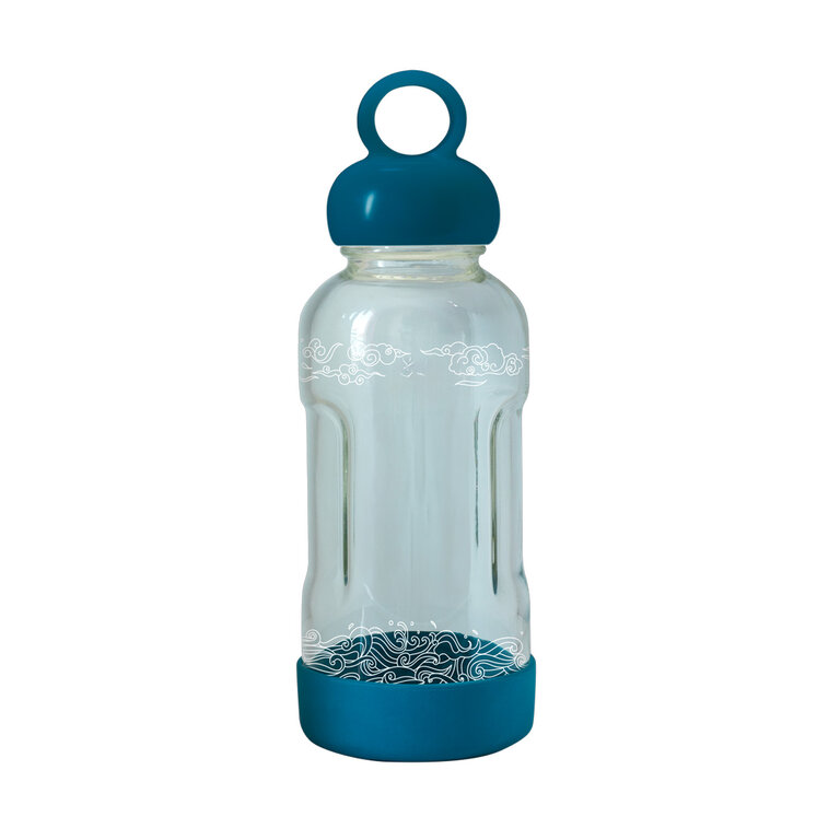 Gourde en verre incassable personnalisable en matière végétale 100% recyclable Made in France | pandacolach