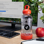 Gourde en verre incassable personnalisable en matière végétale 100% recyclable Made in France | pandacolach - thumb - 1