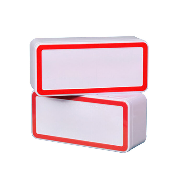 Boîte personnalisable blanche avec plaque de ville | pandacolach