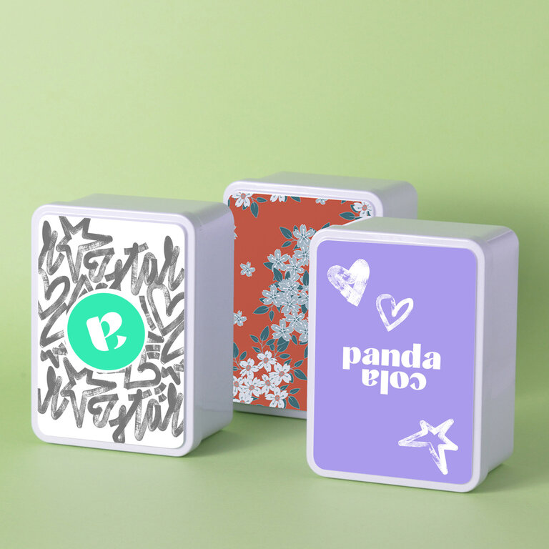 Coffret personnalisable blanc en métal | pandacolach