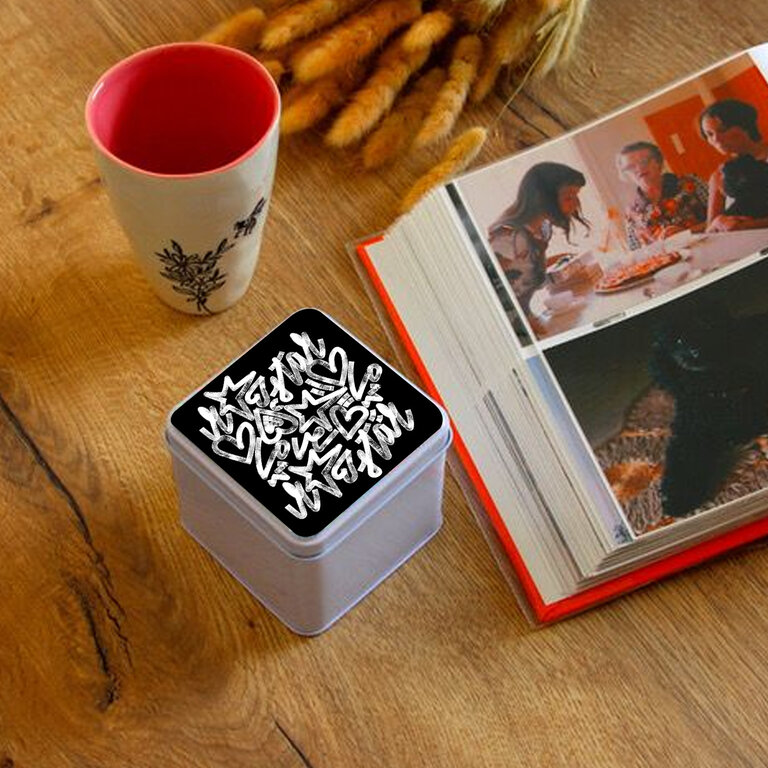 Boite personnalisable blanche en forme de cube | pandacolach