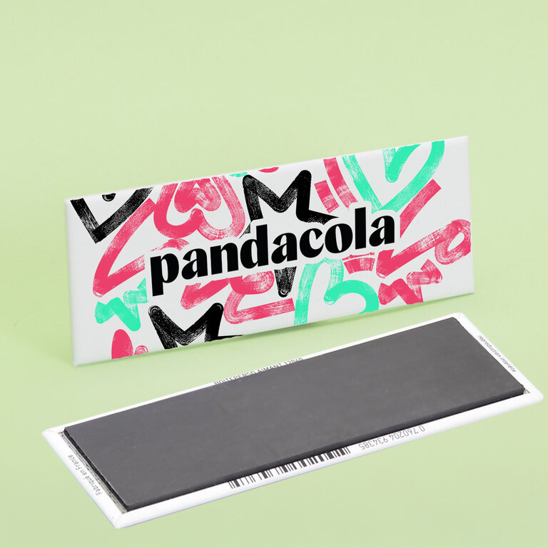 Magnet personnalisable rectangle 120 x 40mm | pandacolach