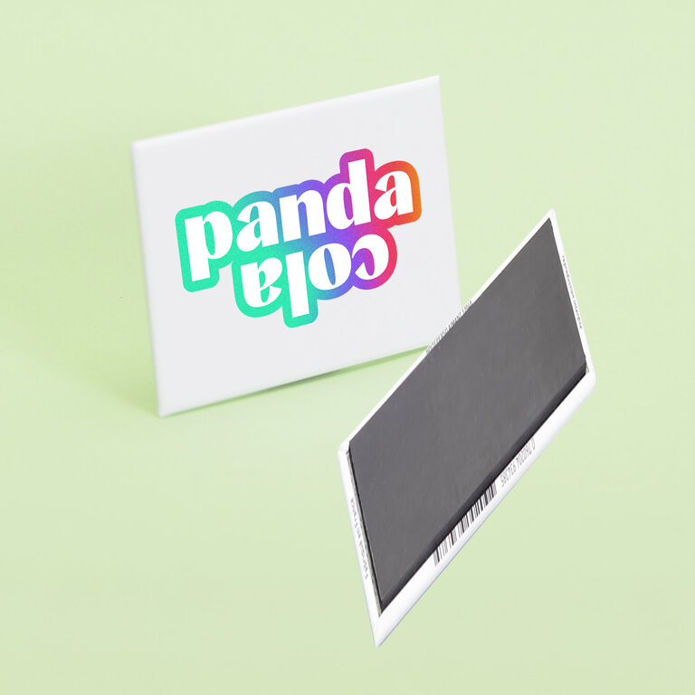 Magnet personnalisable rectangle 80 x 54mm | pandacolach