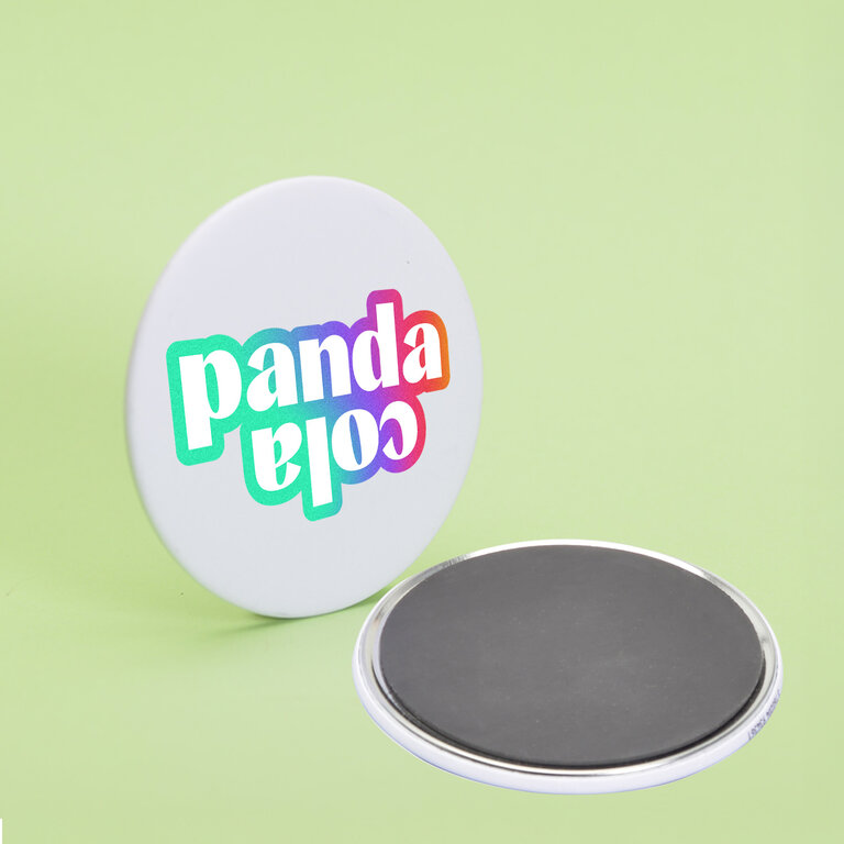 Magnet personnalisable rond 75mm | pandacola