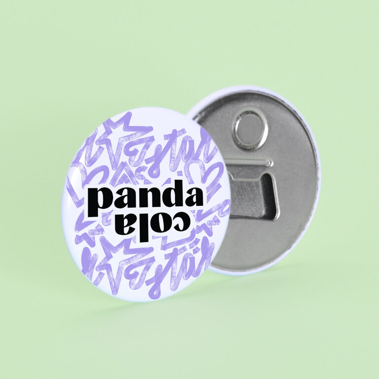 Magnet décapsuleur publicitaire rond 55mm | pandacolach