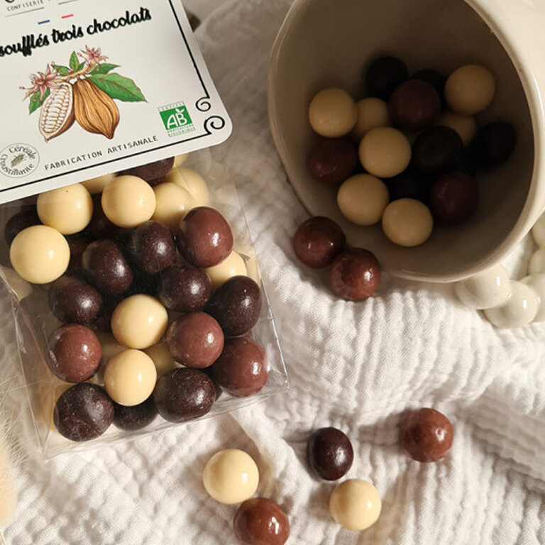 Sachet de soufflés enrobés personnalisable 100 gr | Cocoripop® | pandacolach - 2