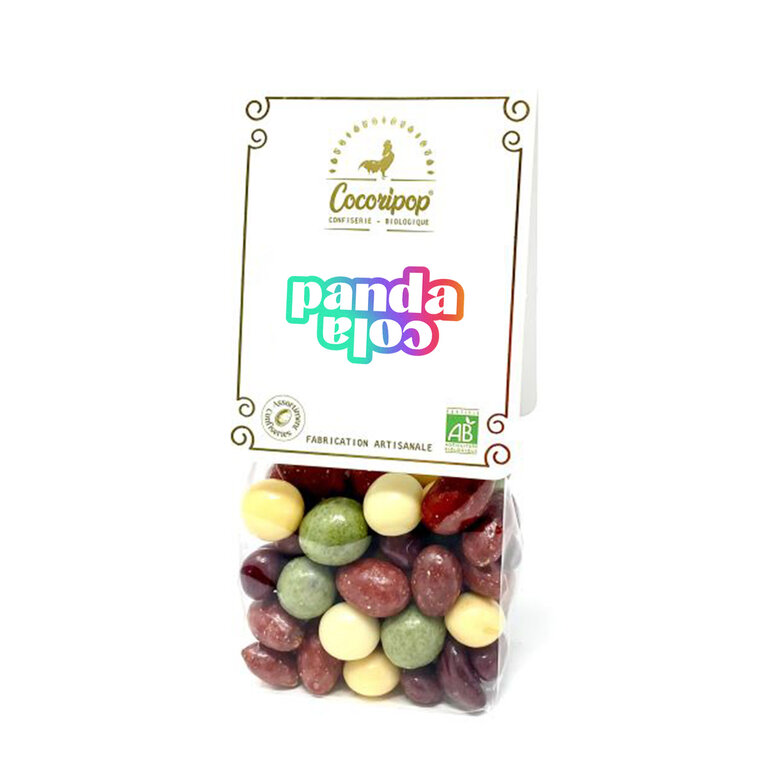 Sachet d'œufs du Coq en chocolats personnalisable 125gr | Cocoripop® | pandacolach