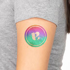 Tatouage effet pailleté personnalisé en format carré | pandacolach - thumb - 1