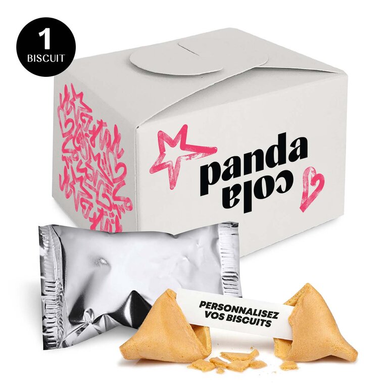 Coffret 1 fortune cookie made in France entièrement personnalisables | pandacolach