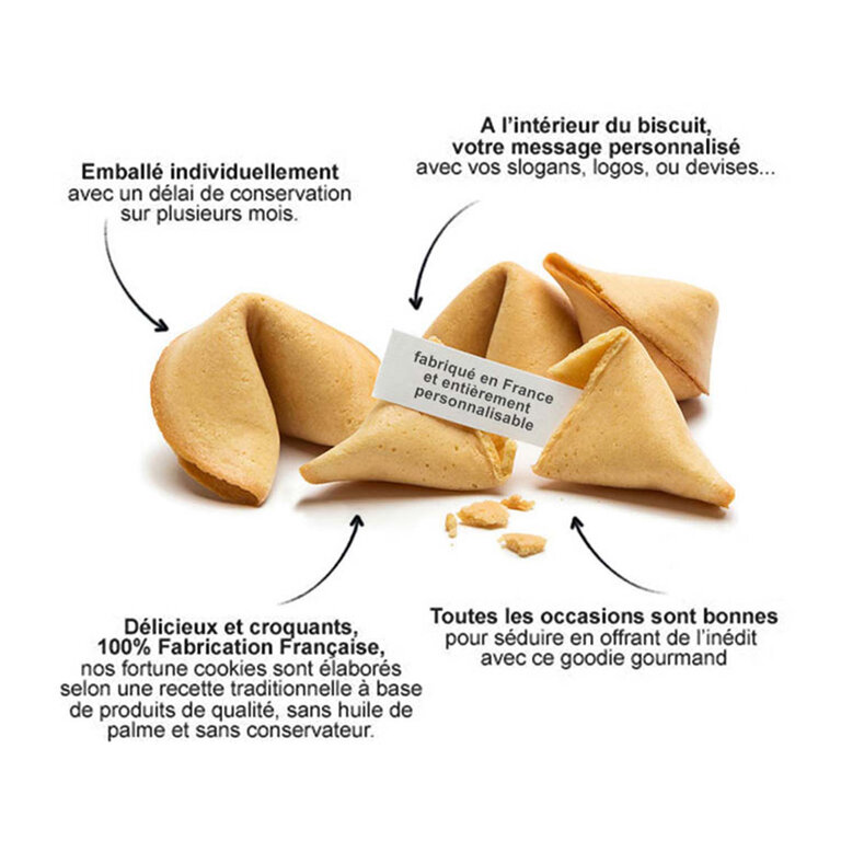 Coffret de 2 Fortune Cookies made in France entièrement personnalisables | pandacolach - 3