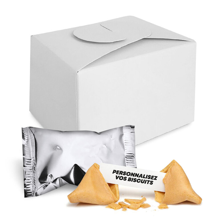 Coffret de 5 Fortune Cookies made in France entièrement personnalisables | pandacolach