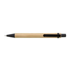 Stylo à bille personnalisable en bambou et noir - Tural black | pandacolach - thumb - 1