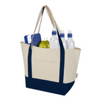 Tote bag personnalisé bicolore en coton recyclé 320 gr/m² - Mixou | pandacolach - thumb - 1
