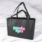 Sac shopping personnalisable extra-large en non tissé recyclé - Spacio | pandacolach - thumb - 2